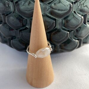 Moonstone 925 sterling silver ring